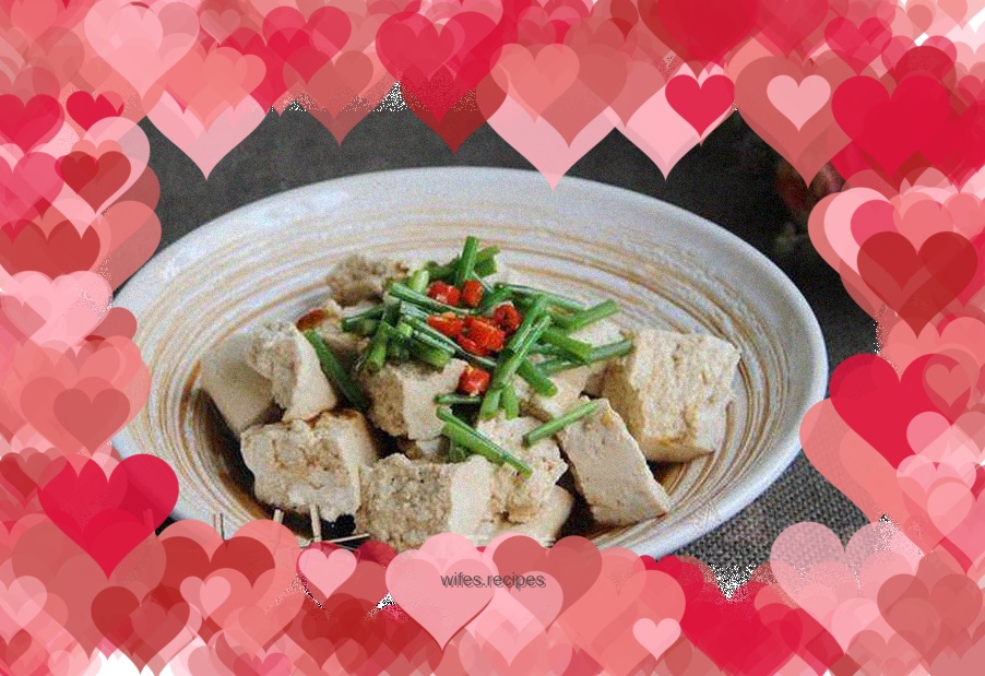 Breaking old tofu by hand