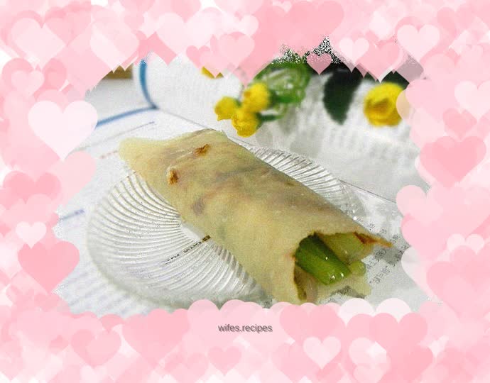 Steamed Celery Cake Roll