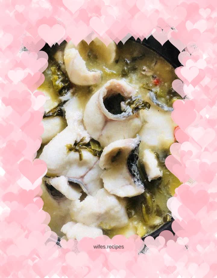 Pickled black fish fillet