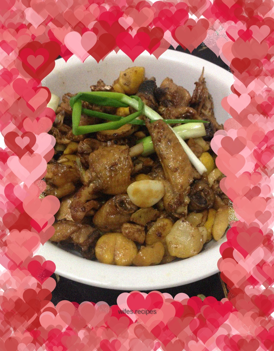 Stir-fried chicken with chestnuts