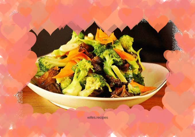 Vegetarian stir-fried home-cooked dishes