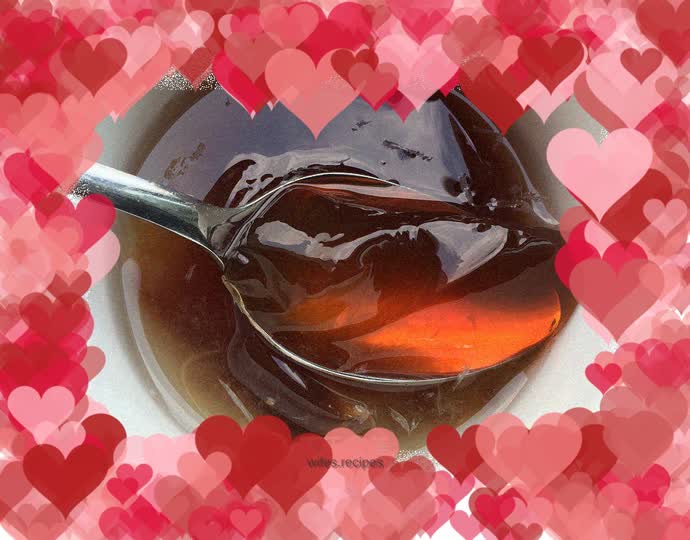 Honey lemon black tea jelly