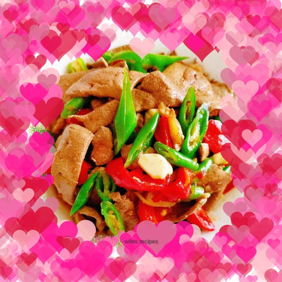 Pork liver with double peppers