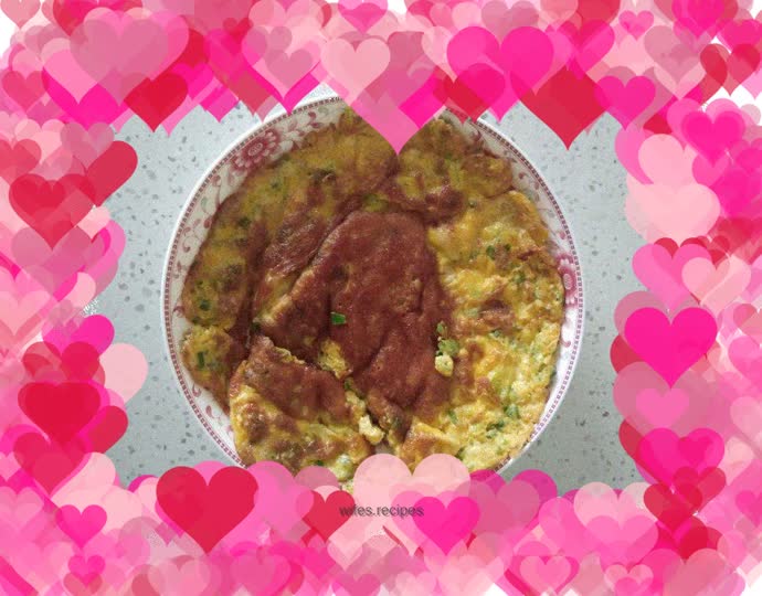 Green onion omelette