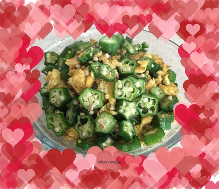 #breakfast#Okra scrambled eggs
