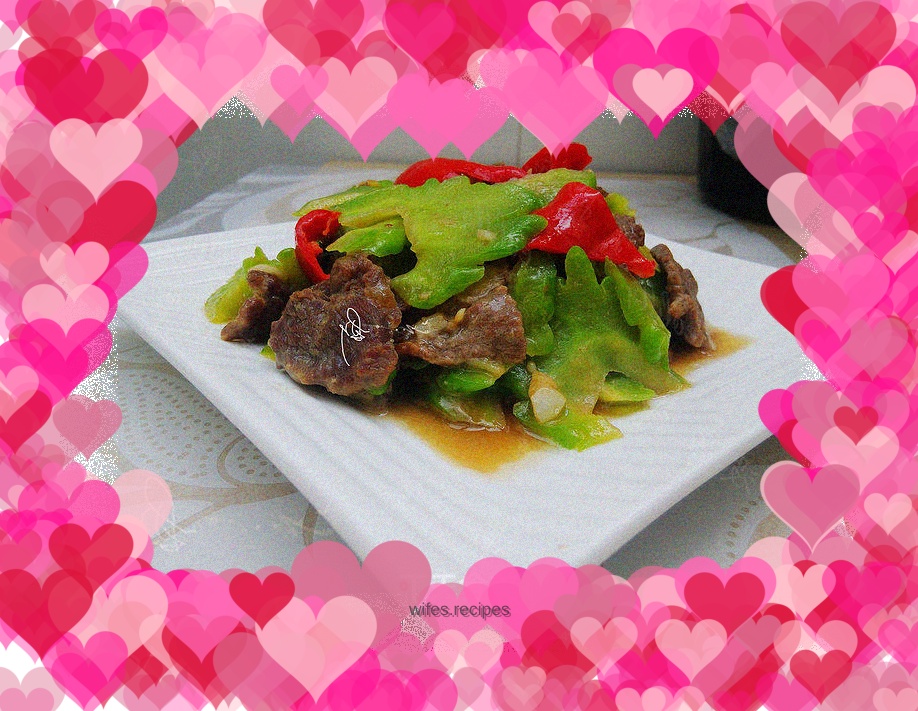 Stir-fried beef with bitter melon