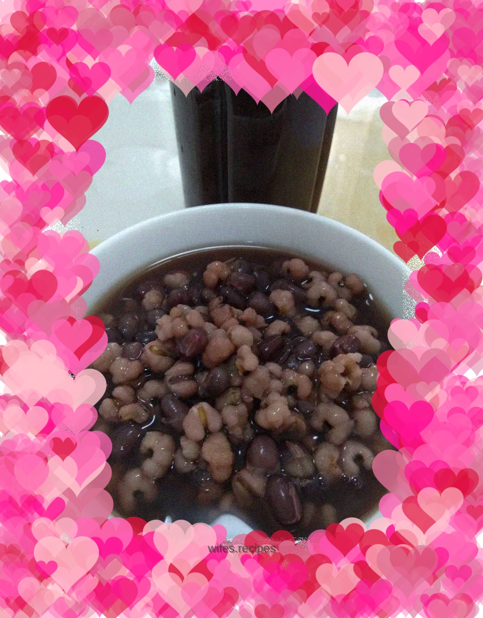 Red bean and barley porridge