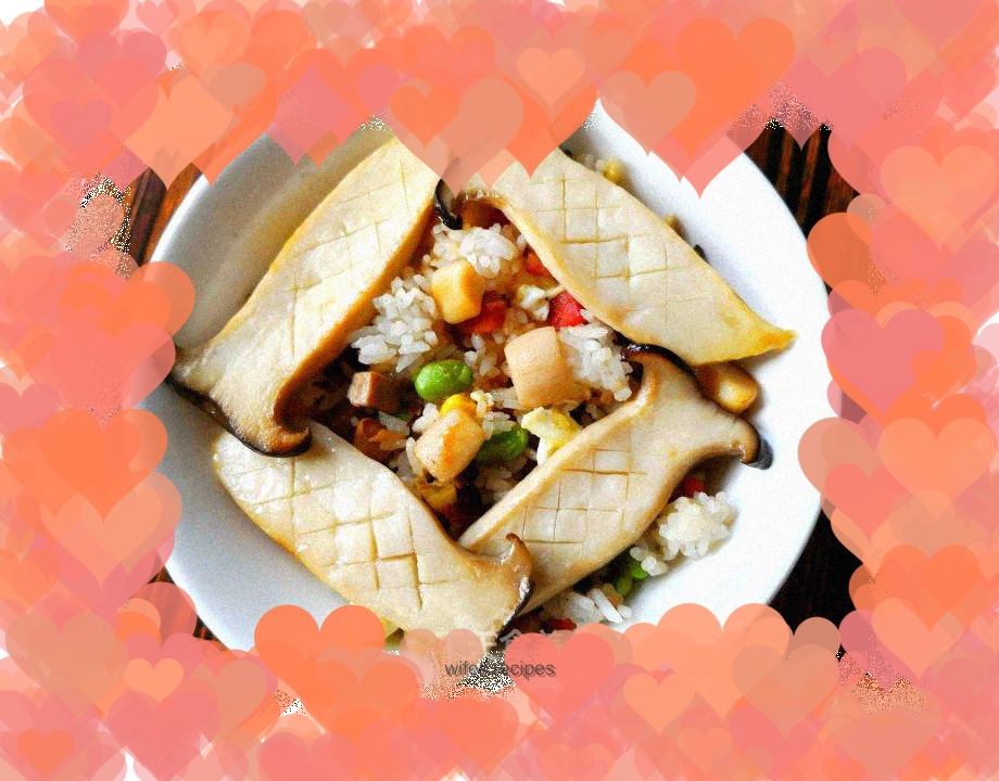 King oyster mushroom fried rice