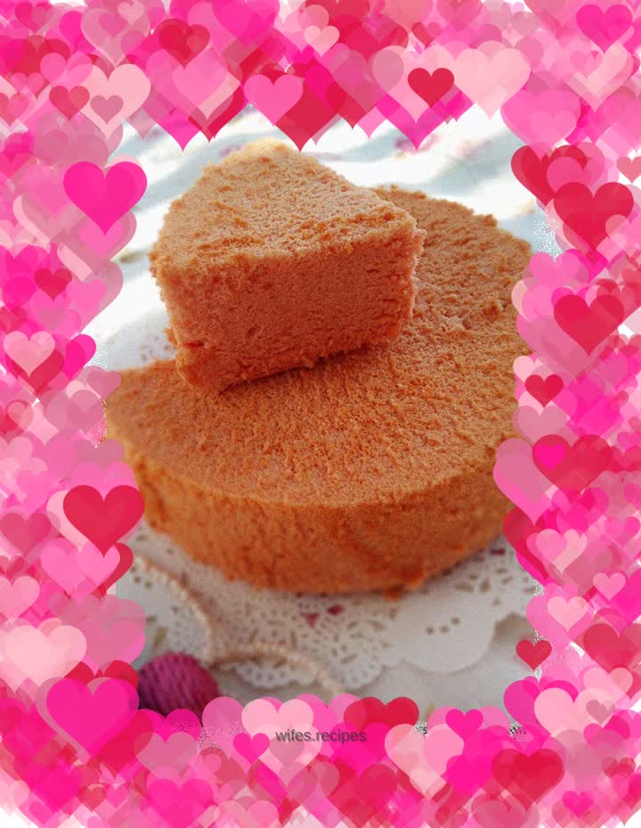 Red yeast chiffon cake