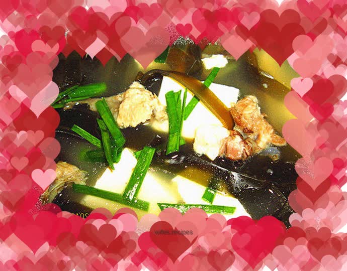 Kelp and tofu soup