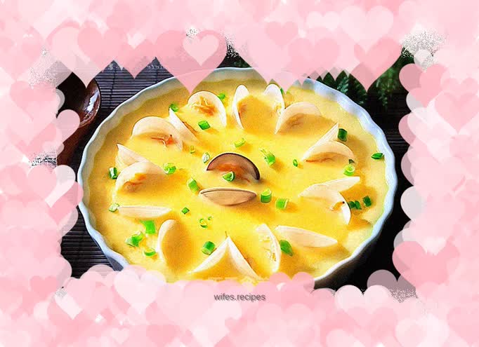 Super smooth and tender clam stewed eggs