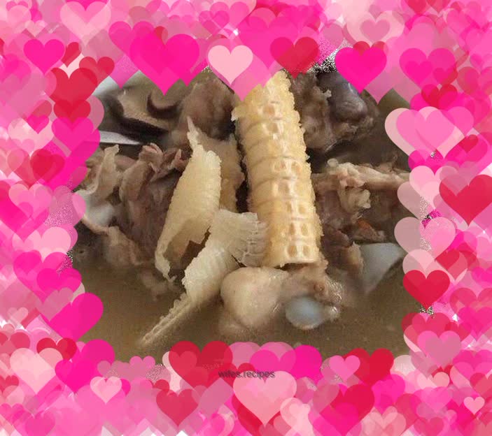 Shark bone, matsutake and bamboo fungus bone soup