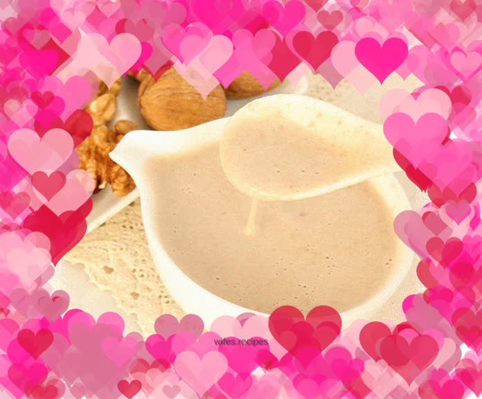 Delicious summer drink - walnut red bean rice cereal