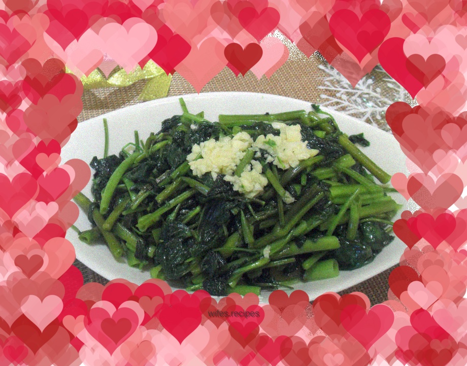 Stir-fried water spinach