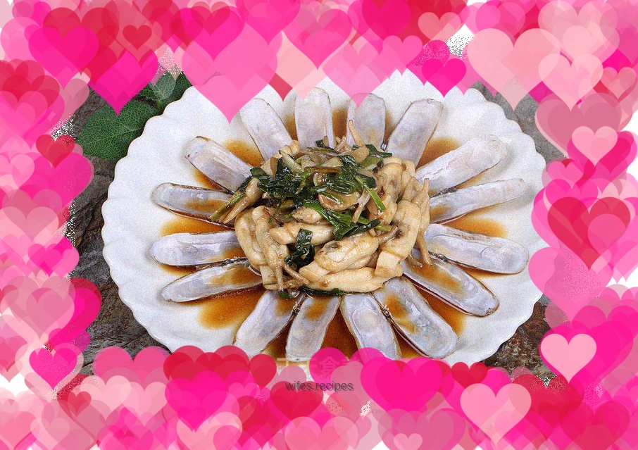 Xiao Ce’s seafood recipe today: Stir-fried razor clams with green onions