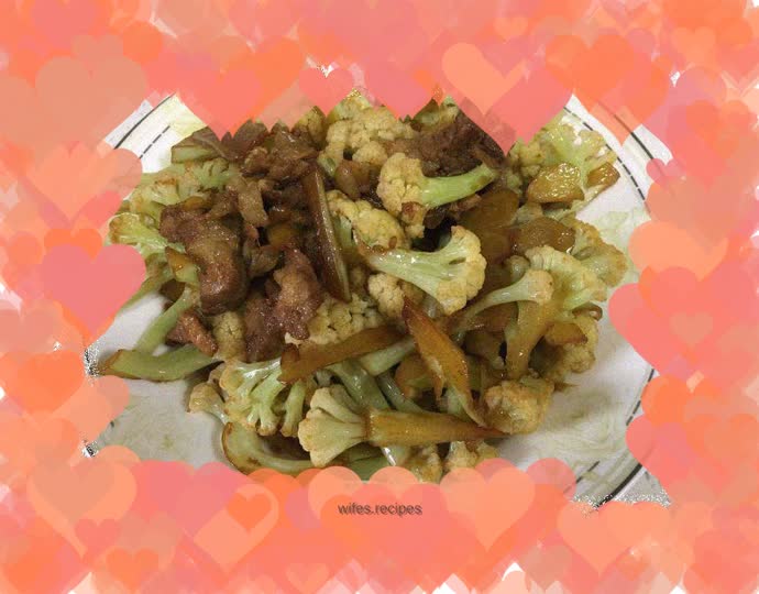 Pork belly and cauliflower