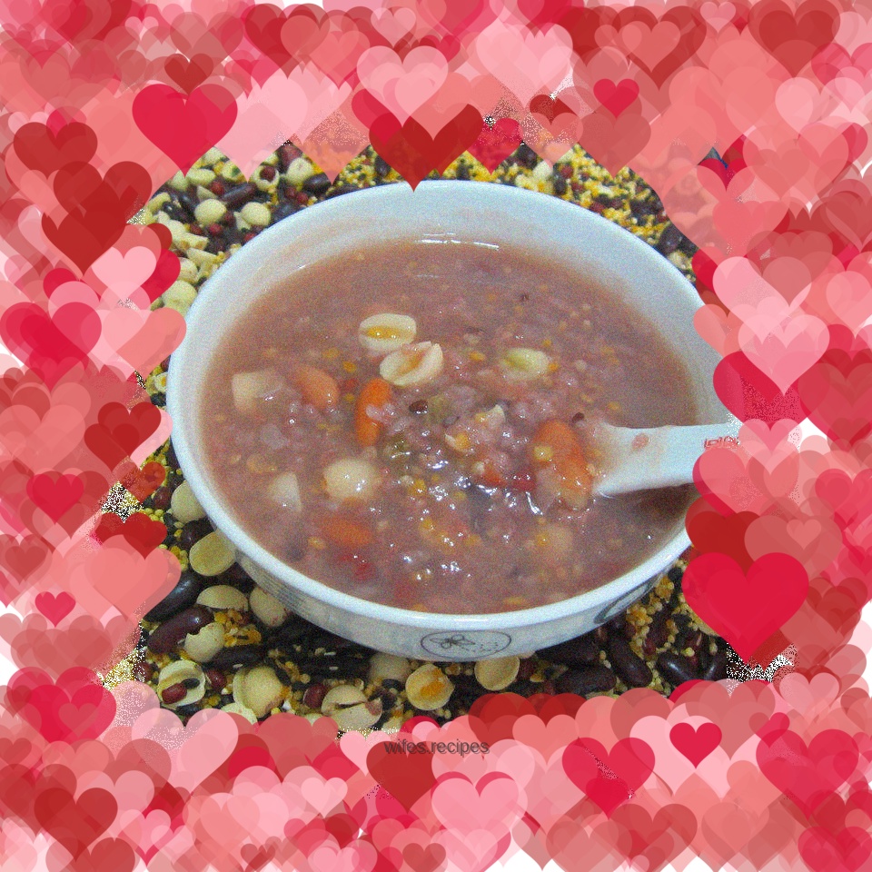 Grape grain porridge