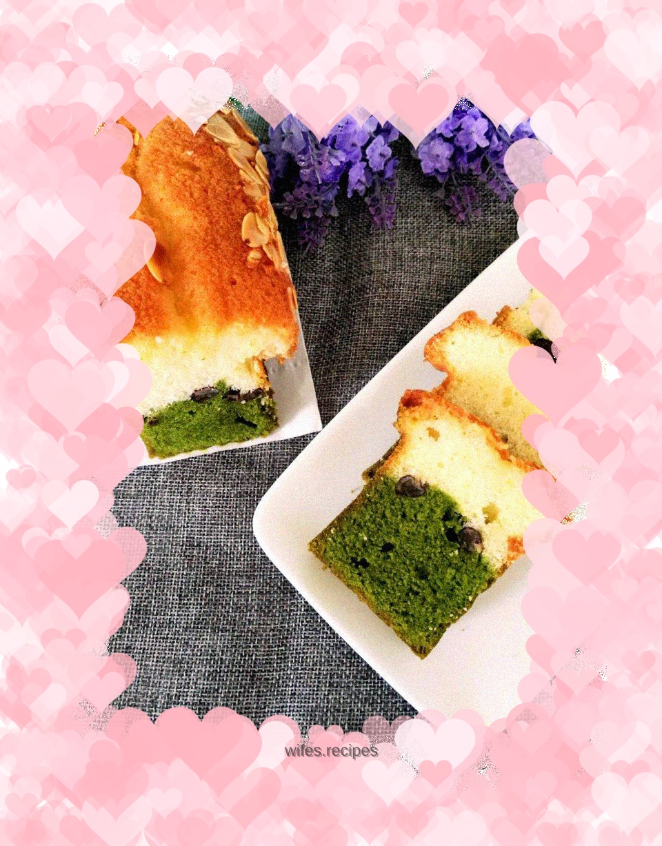 Matcha Red Bean Vanilla Pound Cake