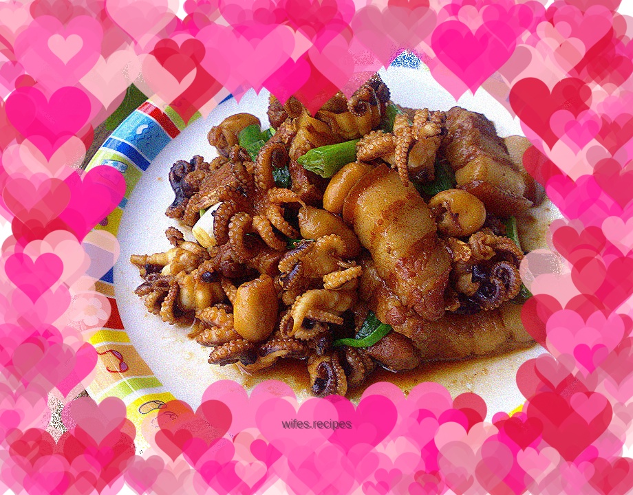 Stewed Cuttlefish with Five Flowers