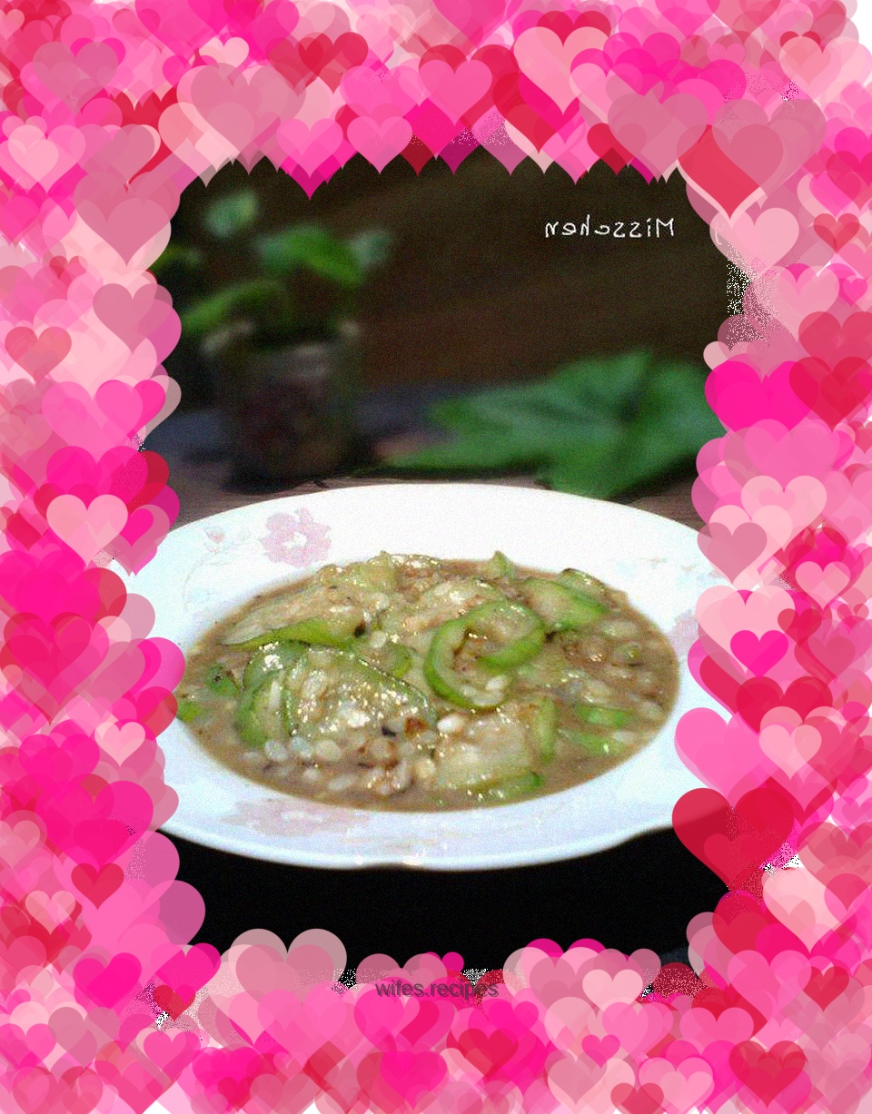 Vegetarian fried loofah