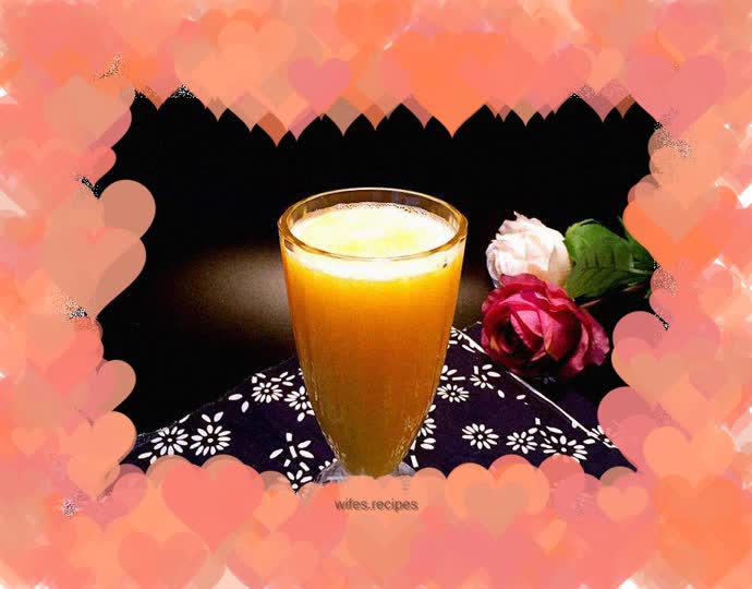 Water chestnut orange juice