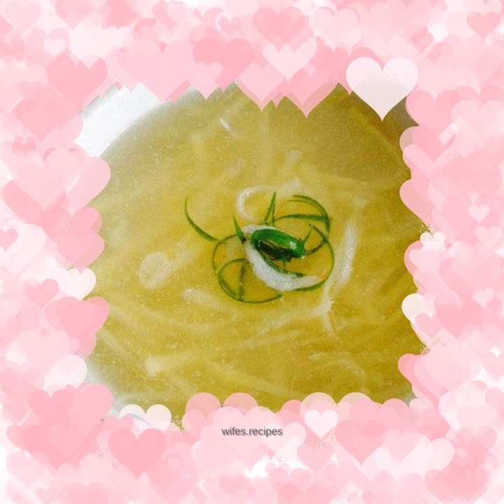 Shredded potato soup