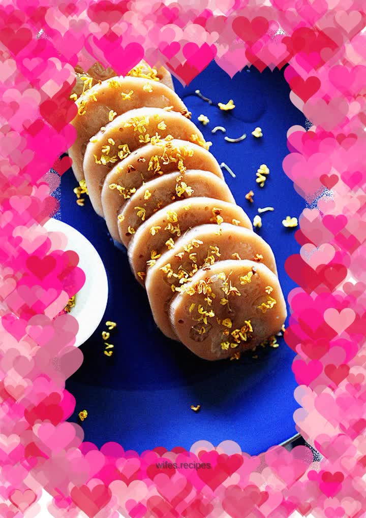 Osmanthus glutinous rice and lotus root