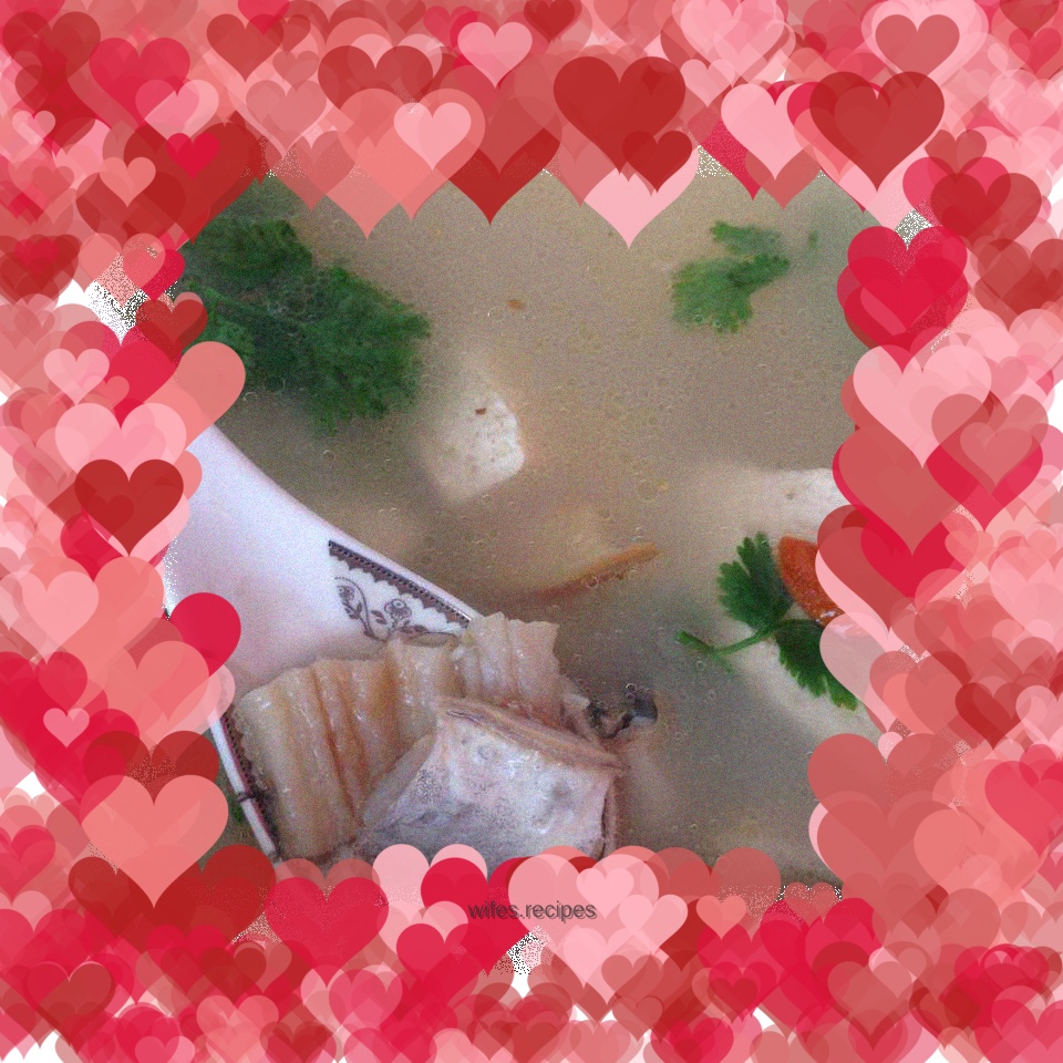 Dried conger eel soup