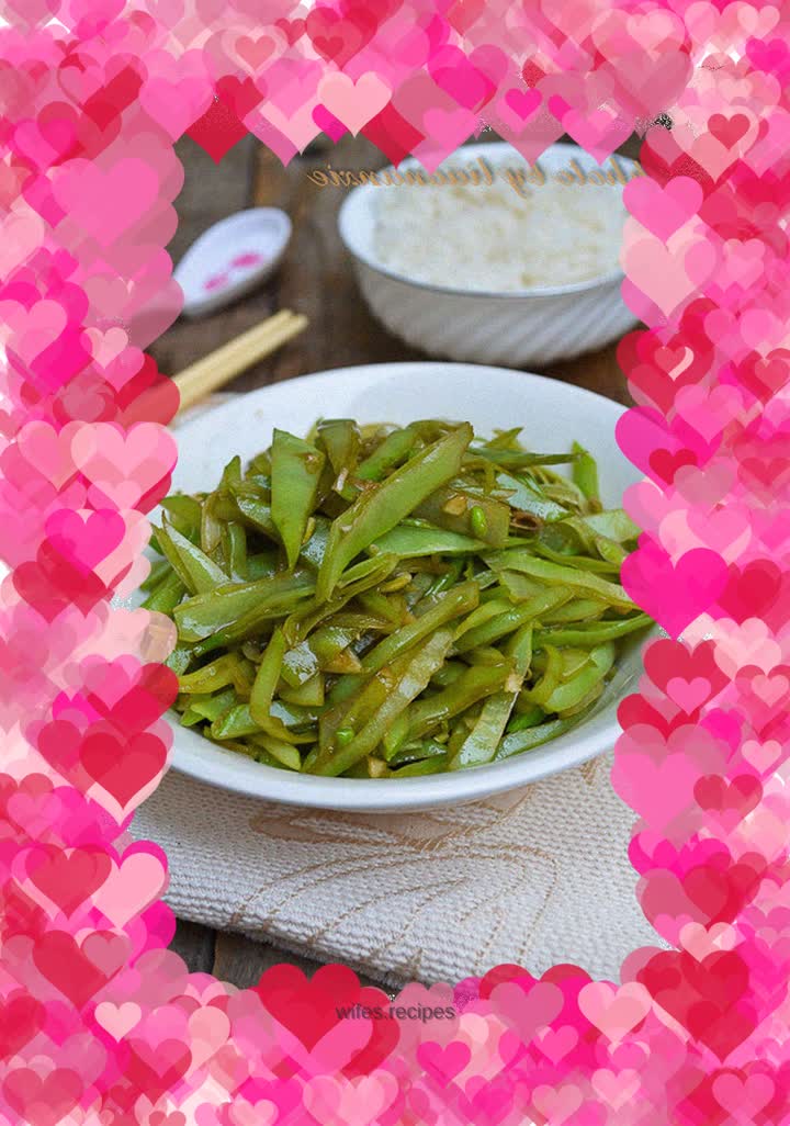 Garlic eyebrow beans