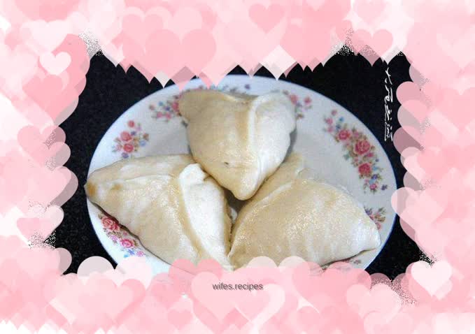 Baked sugar triangle