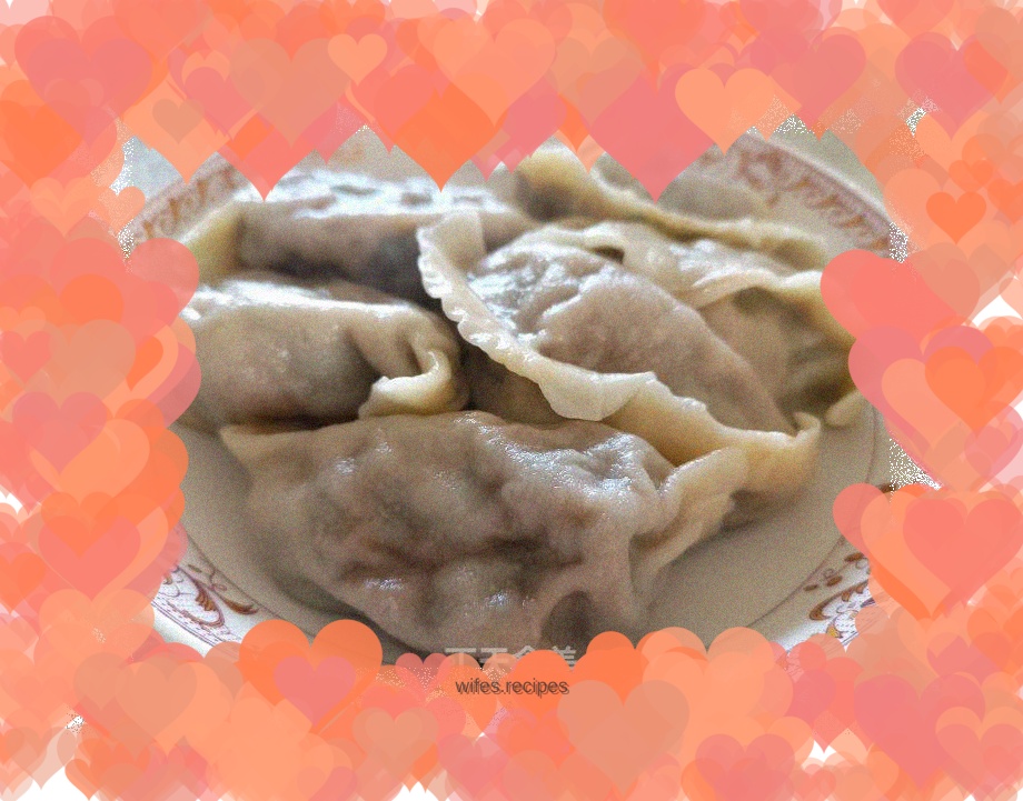 Cabbage and three fresh dumplings