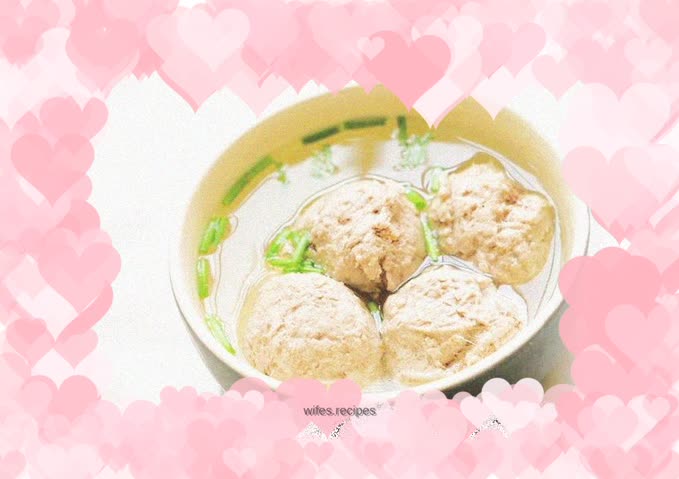 Handmade beef balls, baby food, firm, tender and chewy