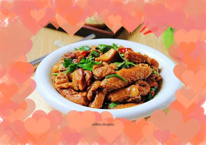 Braised Chicken Nuggets with Tofu