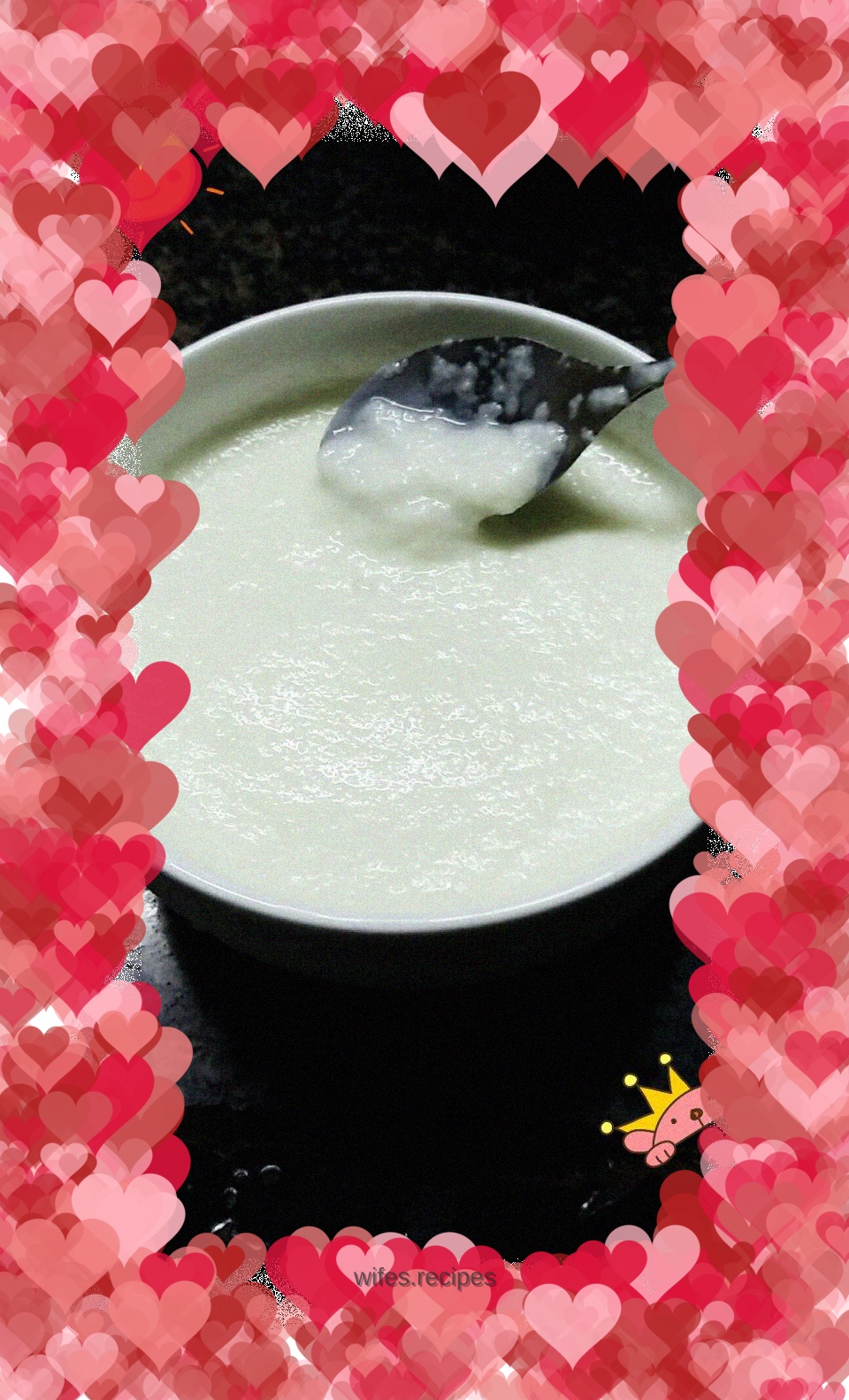 Cantaloupe milk paste