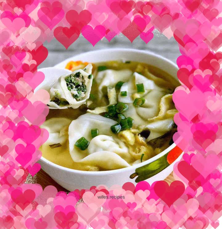 Shepherd's Purse and Three Fresh Wontons