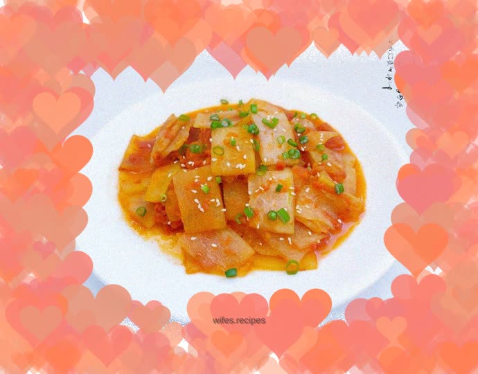 Stir-fried winter melon with tomatoes