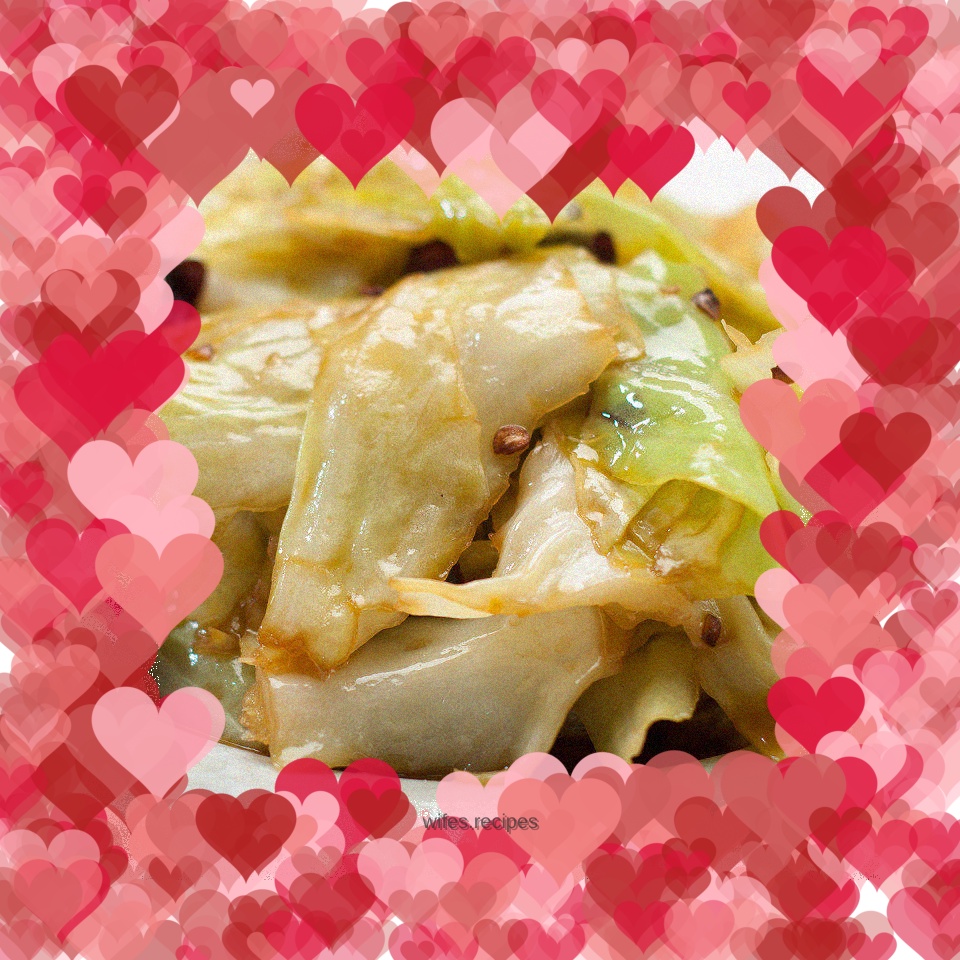 Hand-shredded cabbage