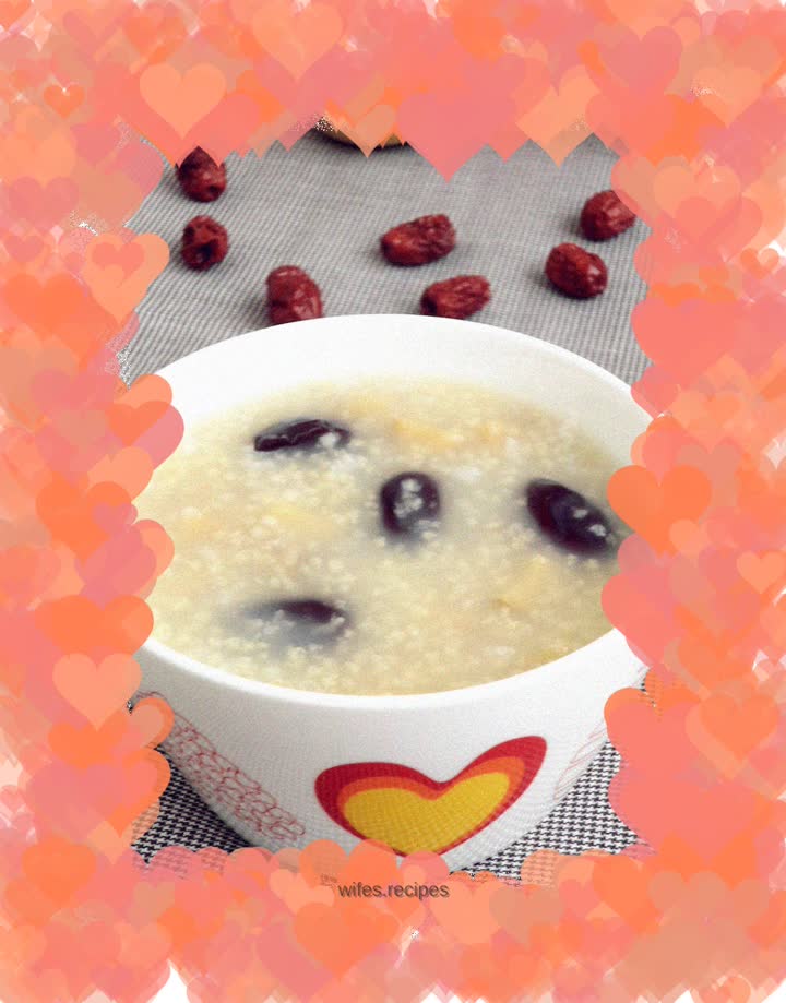 Apple and Red Date Porridge