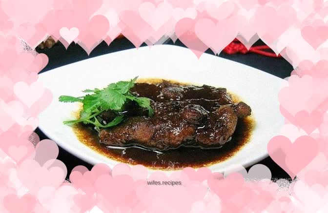 Black pepper pan-fried pork chop