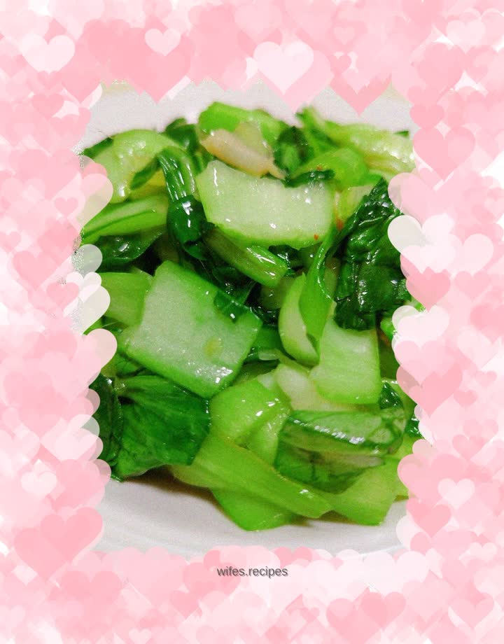 Vegetarian stir-fried baby cabbage