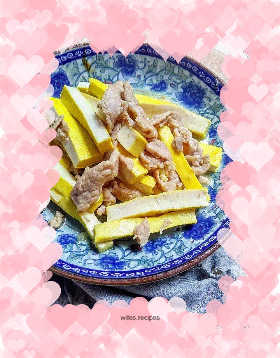 【Yellow Tofu Fried Pork Slices】Have you ever eaten yellow tofu?