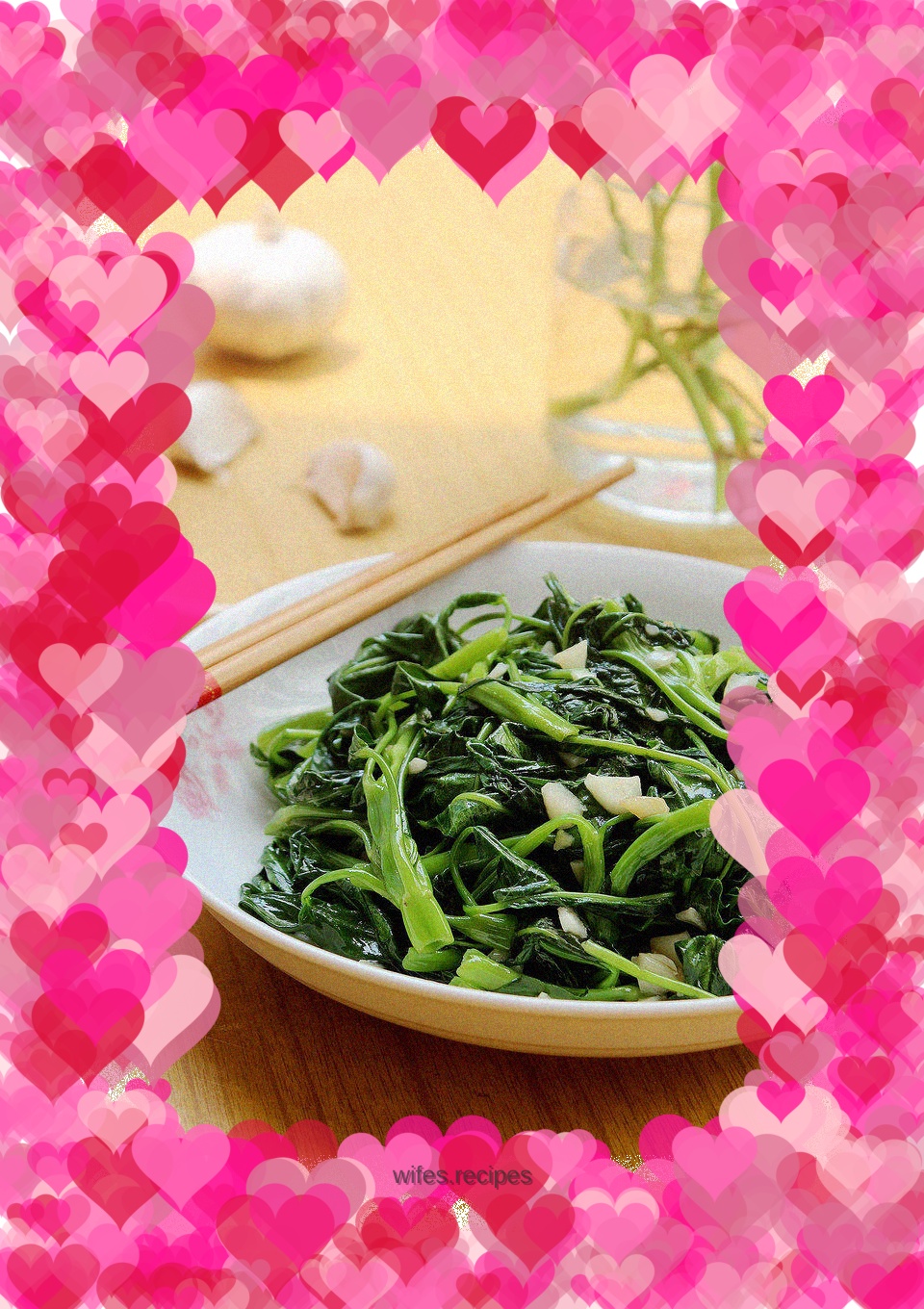 Stir-fried water spinach