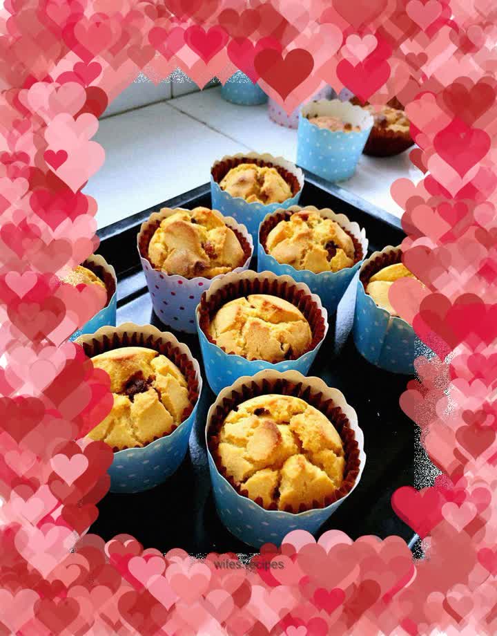 Coconut Walnut Corn Muffins