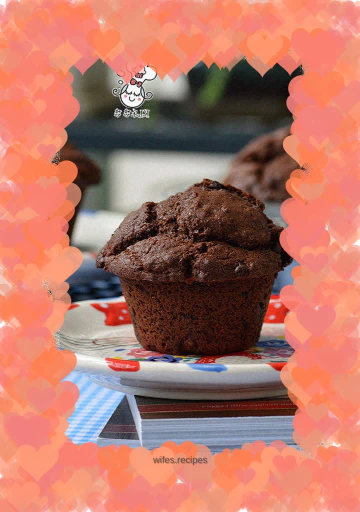 Chocolate muffin - mushroom head shape