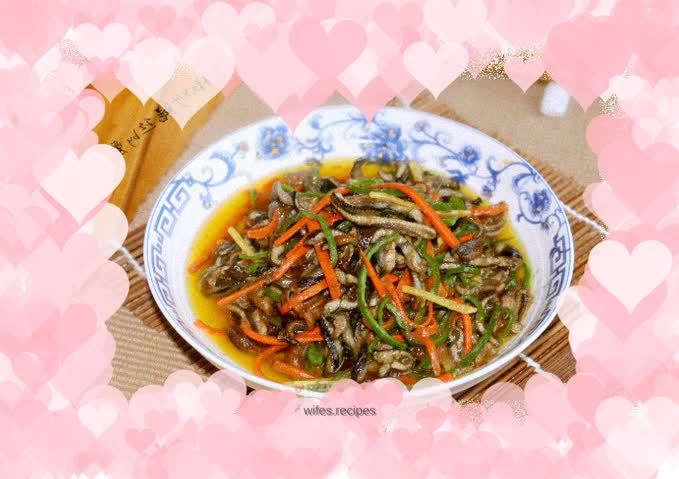 Stir-fried shredded green pepper