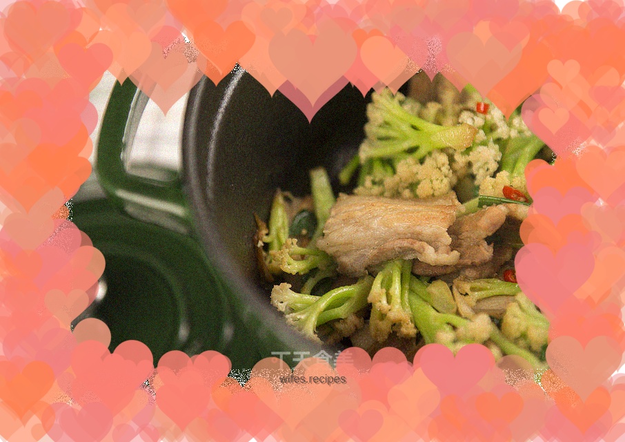 Griddle cauliflower in a cast iron pot version