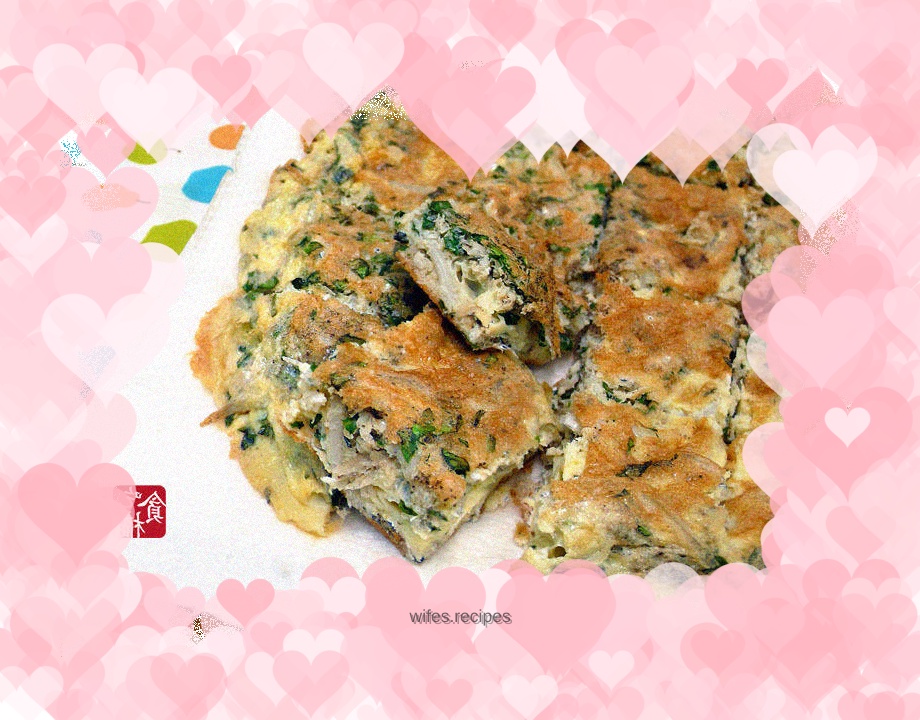 Nine-story pagoda fish and tender egg omelette ♥ Herb omelette 4