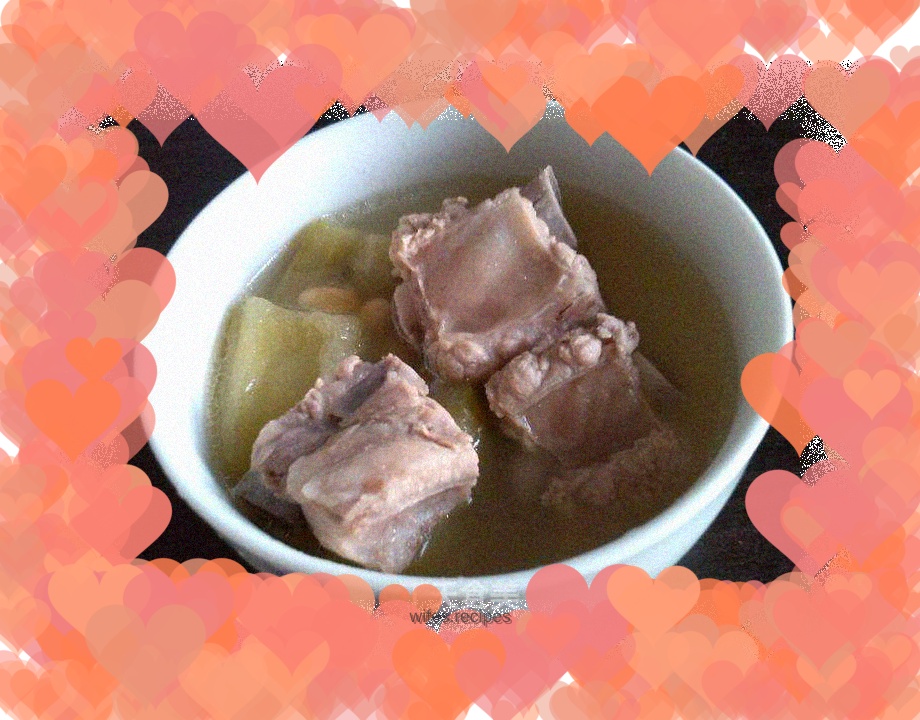 Bitter Melon, Soybean and Pork Ribs Soup