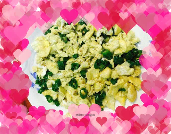 Fried eggs with Hangzhou pepper