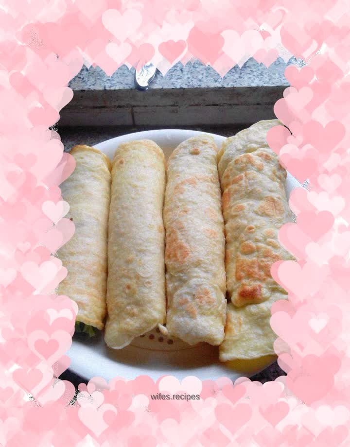 Breakfast vegetable egg pancake